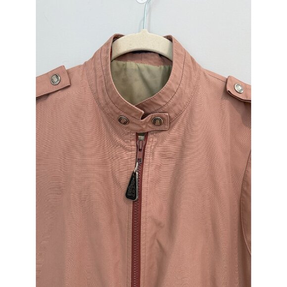 Vintage 80's London Fog Dusty Rose Bomber Jacket, size 12 - Picture 5 of 13